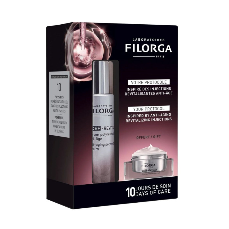Filorga NCEF-REVITALIZE Sérum + Crème NCEF-Revitalize Format voyage OFFERTE Filorga NCEF-REVITALIZE Sérum + Crème NCEF-Revitalize Format voyage OFFERTE