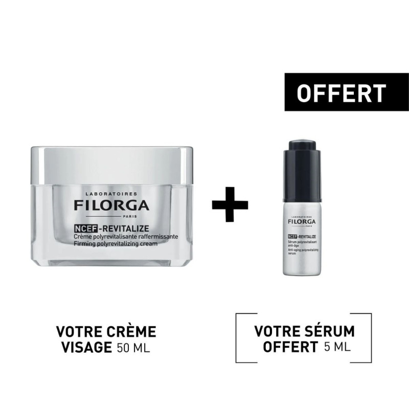 Filorga NCEF-REVITALIZE Crème + Sérum – Format voyage OFFERT