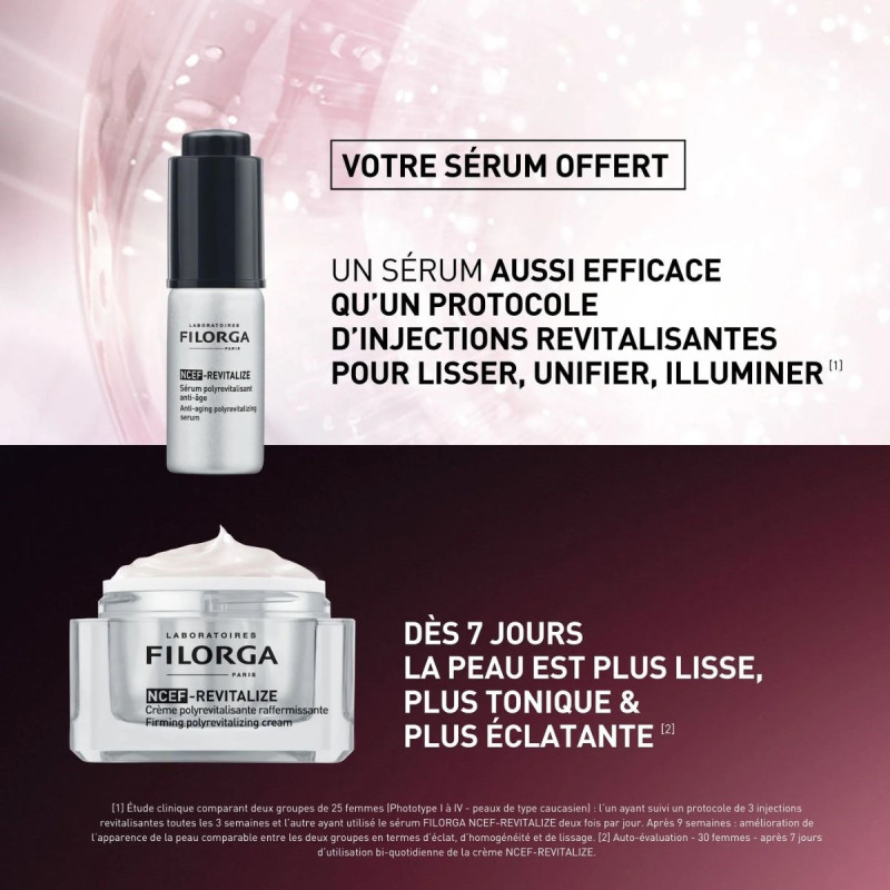 Filorga NCEF-REVITALIZE Crème + Sérum – Format voyage OFFERT