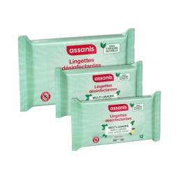 Assanis Lingettes Désinfectantes Multi-Usages