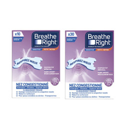 Breathe Right Bandelettes Nasales Sensitive