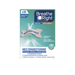 Breathe Right Bandelettes Nasales Menthol