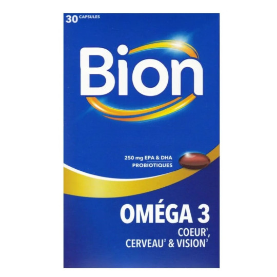 Bion Oméga 3 Coeur, Cerveau & Vision Bion Oméga 3 Coeur, Cerveau & Vision