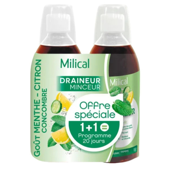 Milical Draineur Minceur 1+1 OFFERT