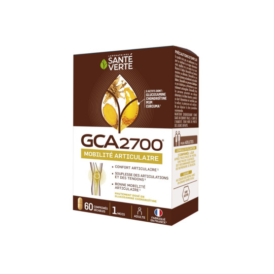 Santé Verte GCA 2700 Mobilité Articulaire 60 cpr Santé Verte GCA 2700 Mobilité Articulaire 60 cpr