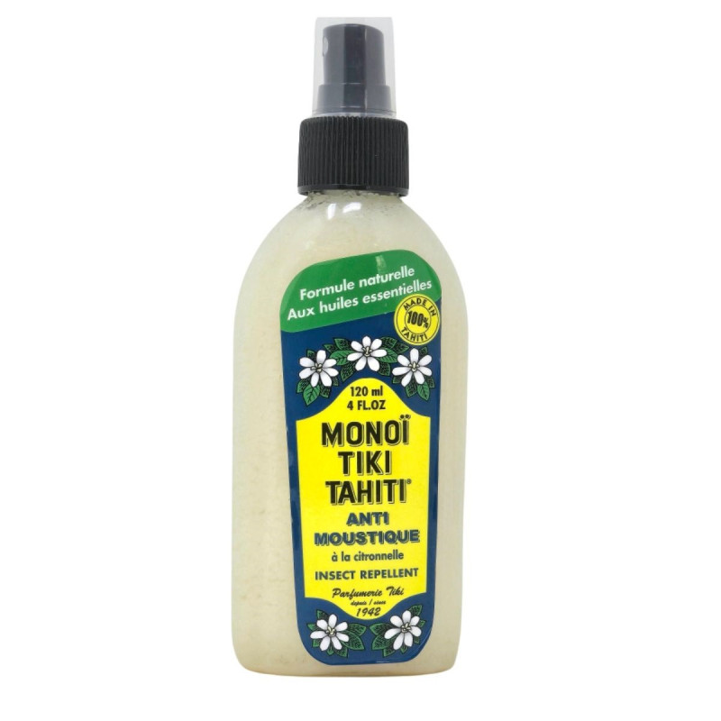 Tiki Monoï Tahiti Anti-moustiques Citronnelle Tiki Monoï Tahiti Anti-moustiques Citronnelle