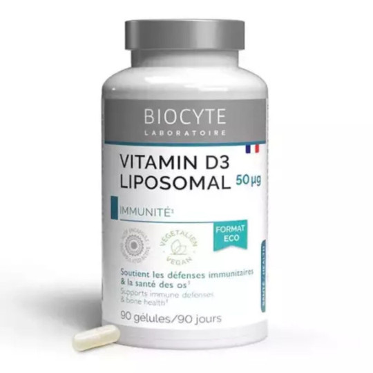 Biocyte Vitamin D3 Liposomal 90 gélules Biocyte Vitamin D3 Liposomal 90 gélules