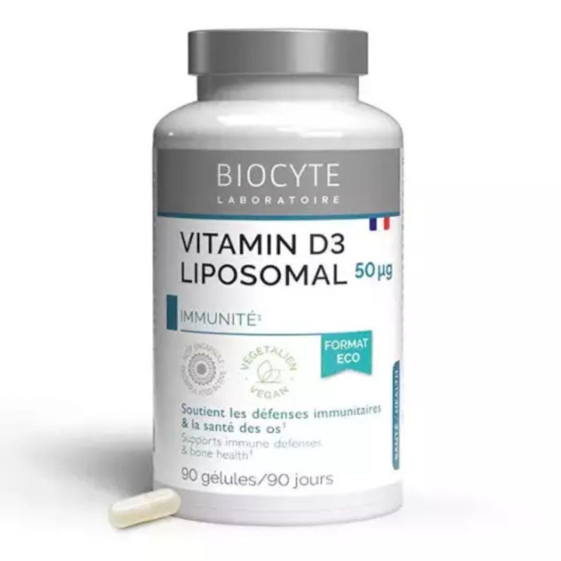 Biocyte Vitamin D3 Liposomal 90 gélules Biocyte Vitamin D3 Liposomal 90 gélules