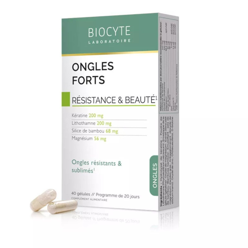 Biocyte Ongles Forts 40 gélules