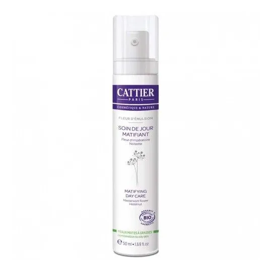 Cattier Soin de Jour Matifiant Fleur d'Emulsion 50 ml. Cattier Soin de Jour Matifiant Fleur d'Emulsion 50 ml.