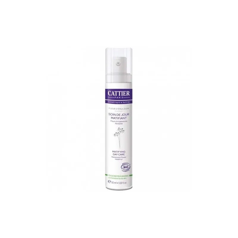 Cattier Soin de Jour Matifiant Fleur d'Emulsion 50 ml. Cattier Soin de Jour Matifiant Fleur d'Emulsion 50 ml.
