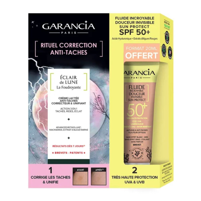 Garancia Rituel Correction Anti-Taches+Fluide Sun Protect SPF50+ OFFERT Garancia Rituel Correction Anti-Taches+Fluide Sun Protect SPF50+ OFFERT