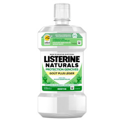 Listerine Bain de bouche Naturals Protection Gencives Goût Plus Léger
