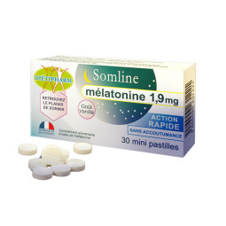 Diétipharm Somline Mélatonine 1.9mg Mini Pastilles