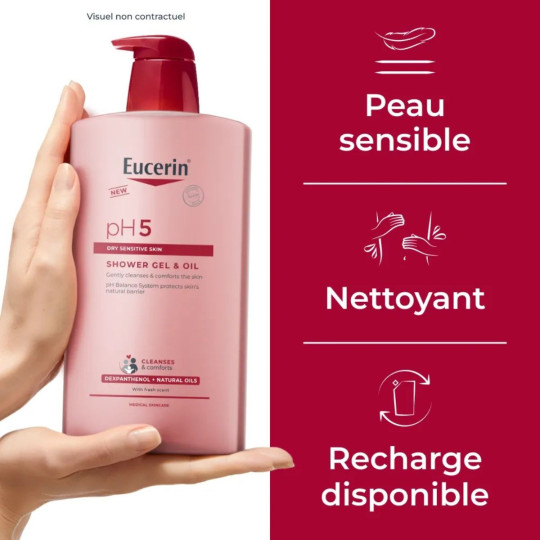 Eucerin pH5 Gel-Huile de Douche Peau Sèche et Sensible Eucerin pH5 Gel-Huile de Douche Peau Sèche et Sensible