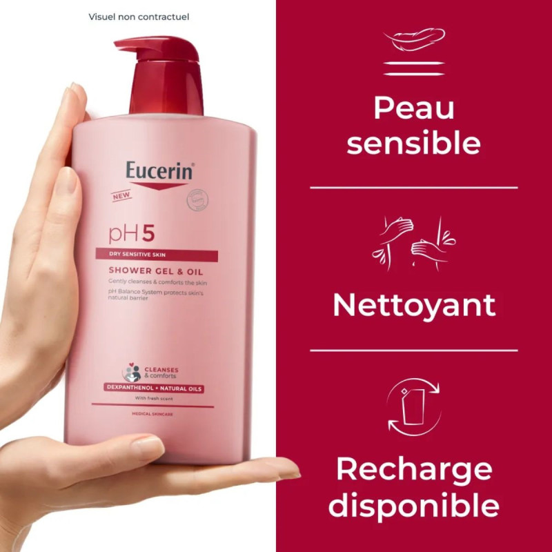Eucerin pH5 Gel-Huile de Douche Peau Sèche et Sensible Eucerin pH5 Gel-Huile de Douche Peau Sèche et Sensible