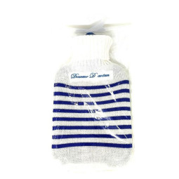 Manupharm Bouillotte Caoutchouc avec Housse Marinière