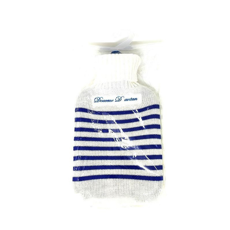 Manupharm Bouillotte Caoutchouc avec Housse Marinière Manupharm Bouillotte Caoutchouc avec Housse Marinière