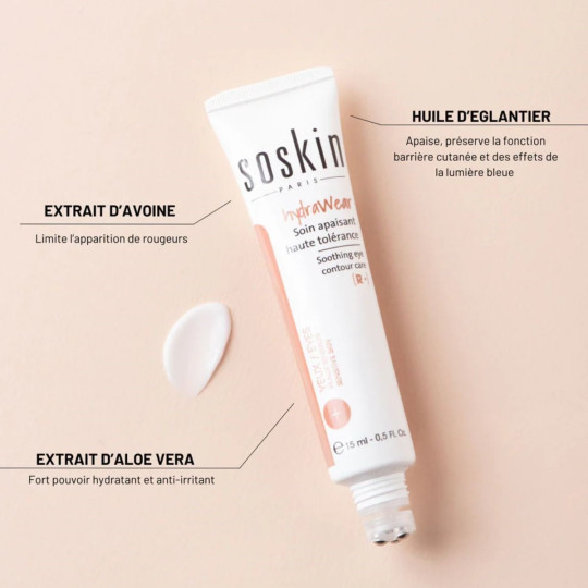Soskin Hydrawear Yeux Soin Apaisant Haute Tolérance