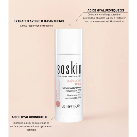 Soskin Hydrawear Sérum Hyaluronique Réhydratant Soskin Hydrawear Sérum Hyaluronique Réhydratant
