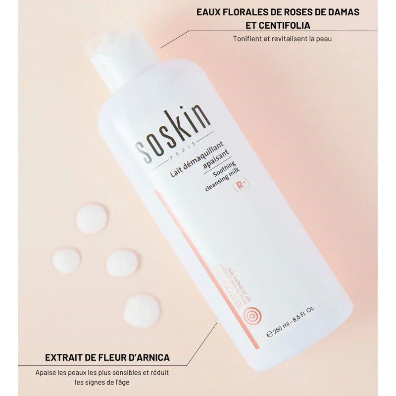Soskin Lait Démaquillant Apaisant
