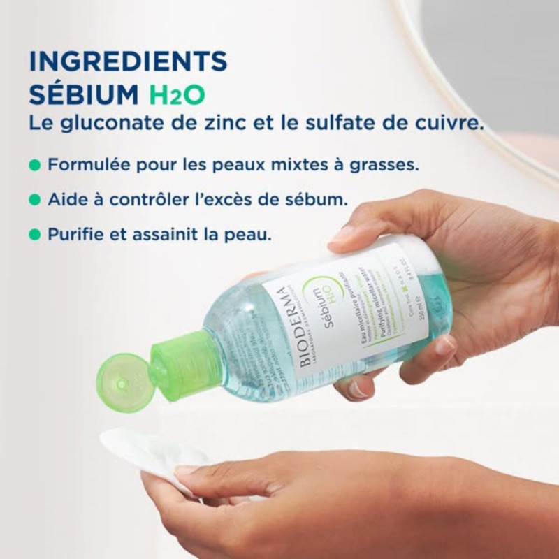 Bioderma Sébium H2O ingrédients