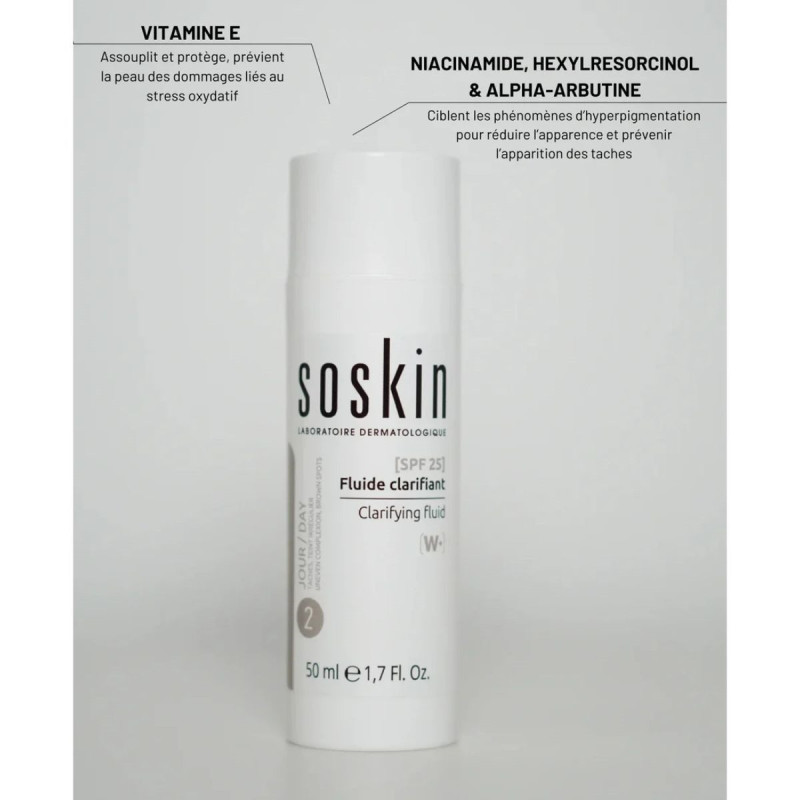 Soskin Fluide Clarifiant SPF25 Taches et Teint Irrégulier