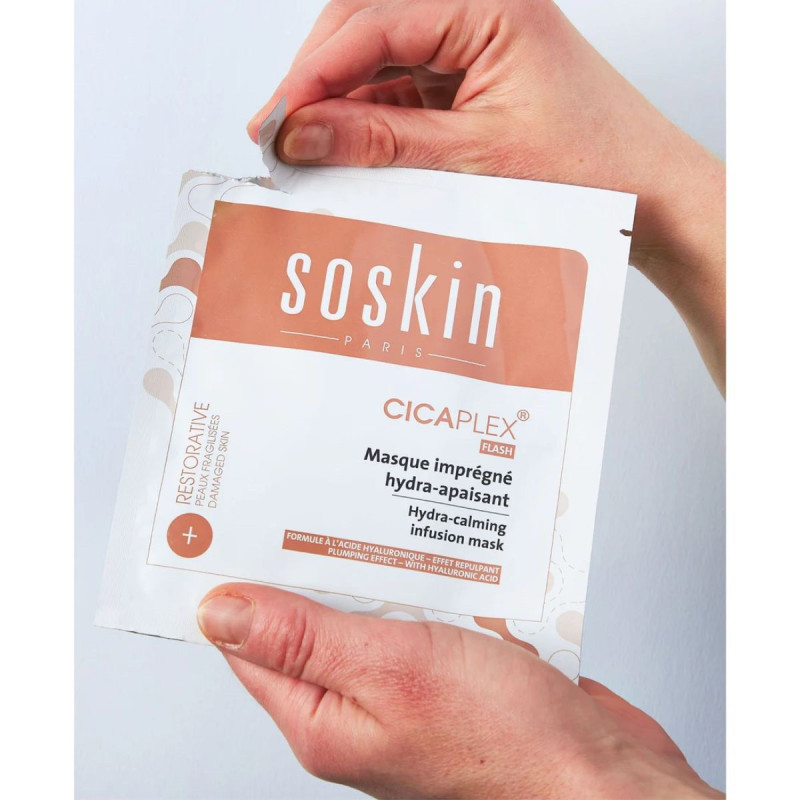 Soskin Cicaplex Flash Masque Imprégné Hydra-apaisant Soskin Cicaplex Flash Masque Imprégné Hydra-apaisant