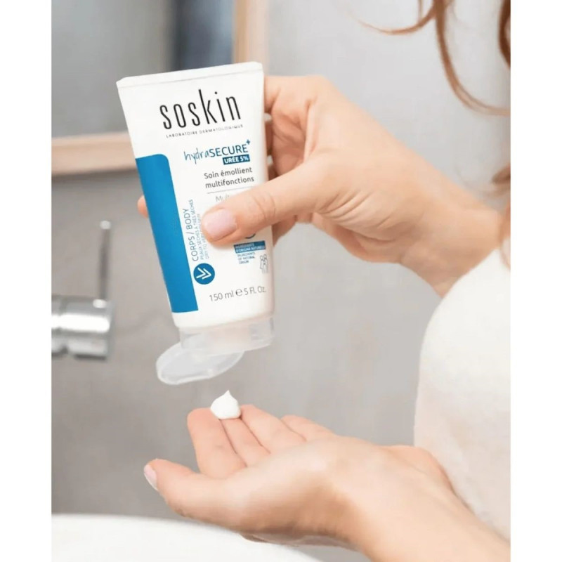 Soskin Hydrasecure Urée 5% Soin Corps Emollient Multifonctions Soskin Hydrasecure Urée 5% Soin Corps Emollient Multifonctions