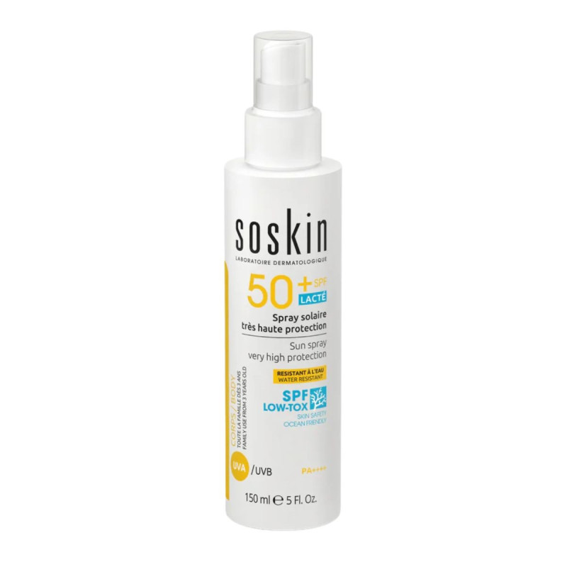 Soskin Solaire Spray Corps Lacté SPF50+