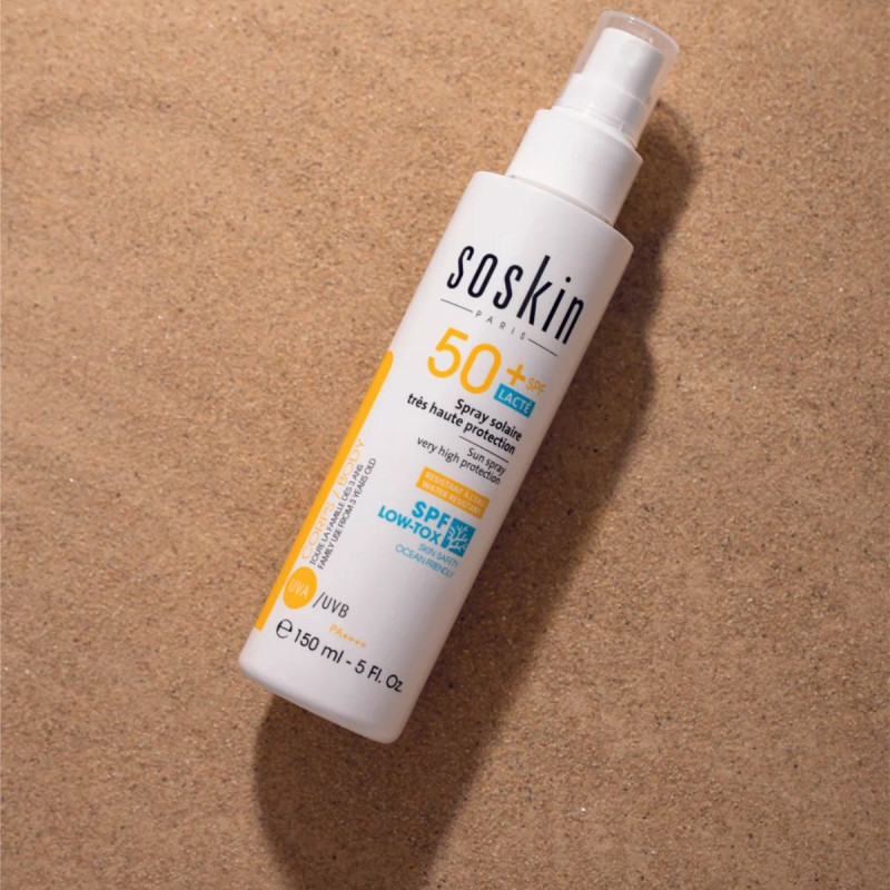 Soskin Solaire Spray Corps Lacté SPF50+