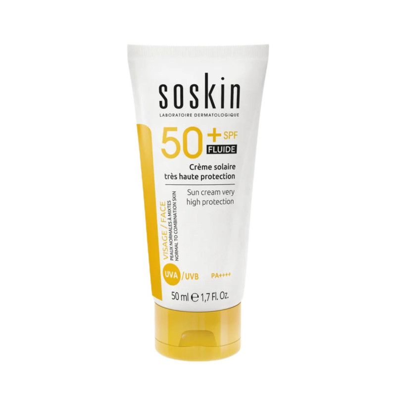 Soskin Solaire Crème Visage Fluide SPF50+ Soskin Solaire Crème Visage Fluide SPF50+