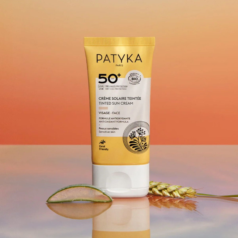 Patyka Crème Solaire Visage Teintée SPF50+ Patyka Crème Solaire Visage Teintée SPF50+