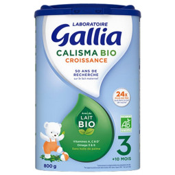 Gallia Bio Calisma Croissance 3 +10mois 800g