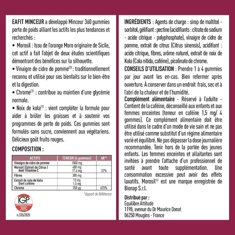 EAfit Minceur 360 Perte de Poids EAfit Minceur 360 Perte de Poids