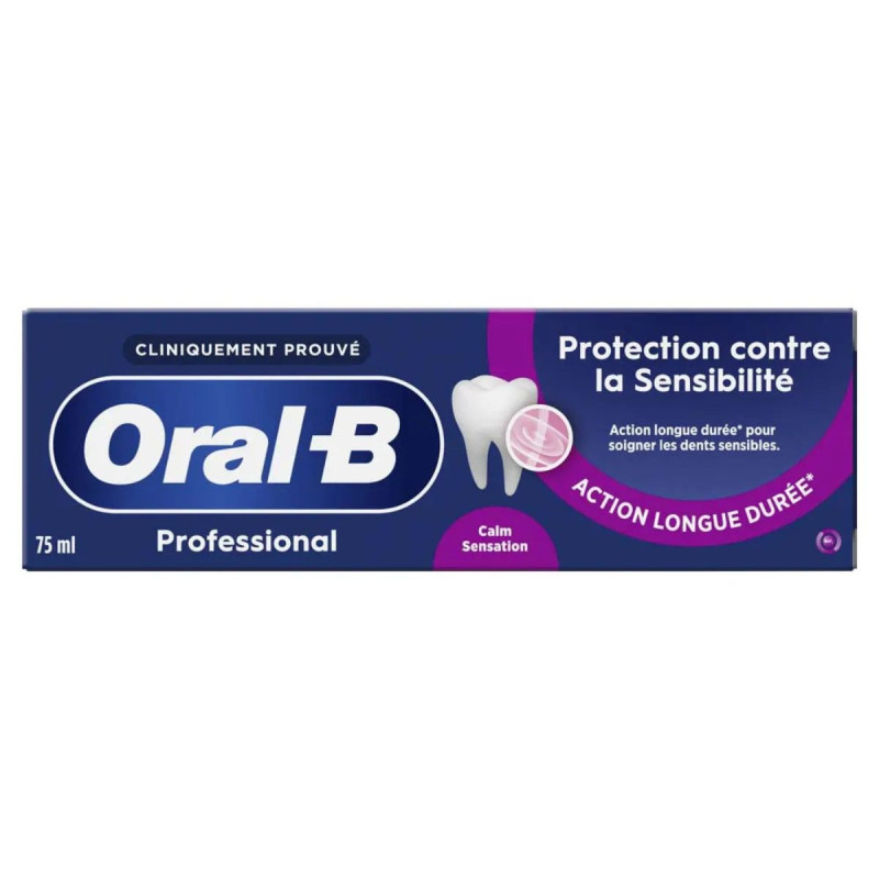 Oral-B Dentifrice Calm Sensation Protection contre la sensibilité face Oral-B Dentifrice Calm Sensation Protection contre la sensibilité face