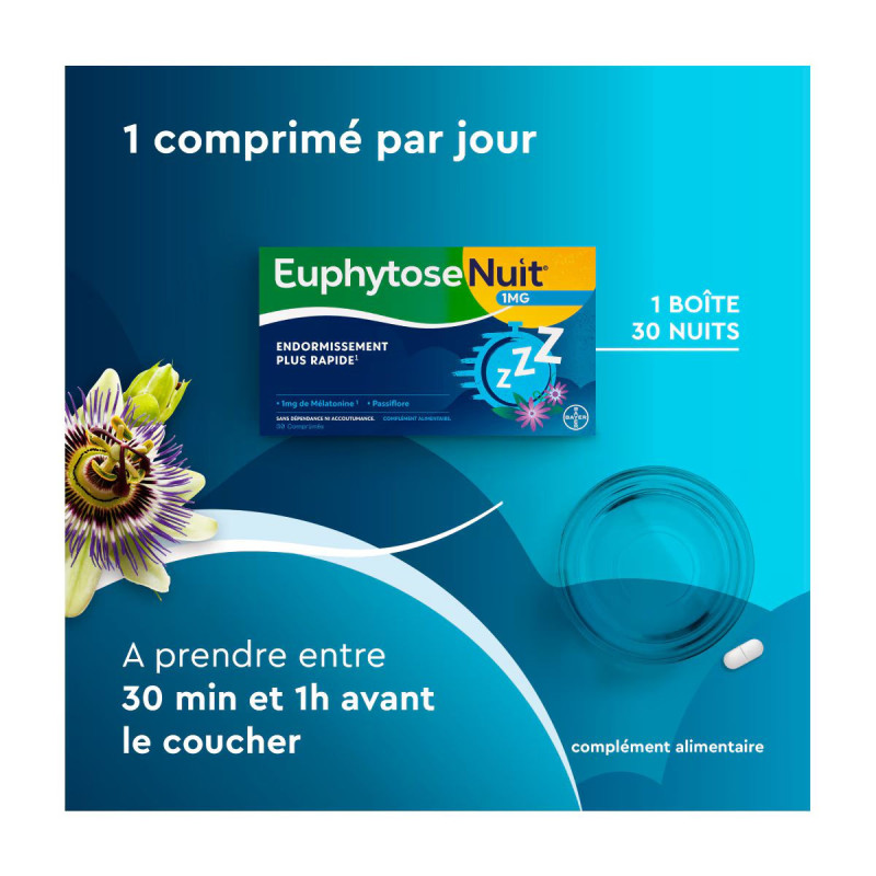 Euphytose Nuit 30 Comprimés Euphytose Nuit 30 Comprimés