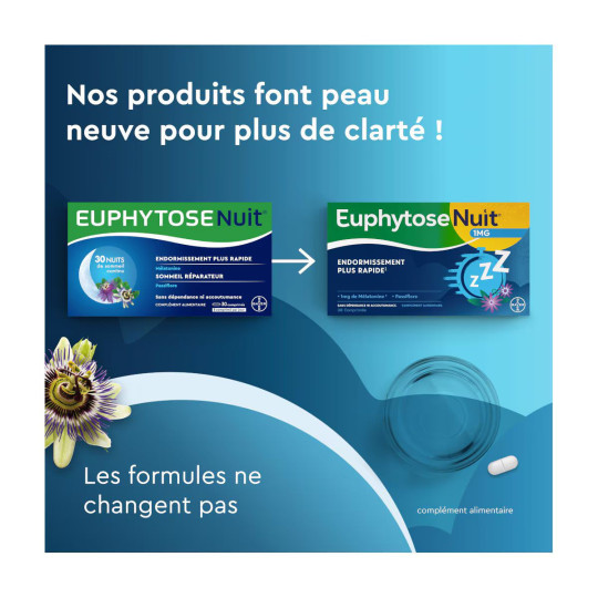 Euphytose Nuit 30 Comprimés Euphytose Nuit 30 Comprimés