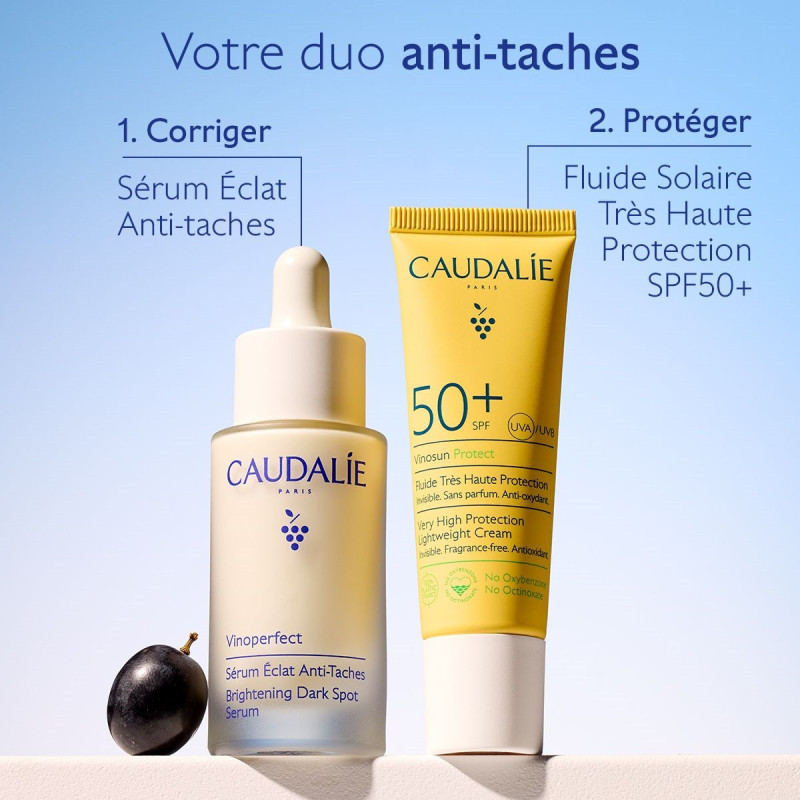 Caudalie Vinoperfect Coffret Sérum Eclat Anti-Taches + Vinosun Protect SPF50+ OFFERT Caudalie Vinoperfect Coffret Sérum Eclat Anti-Taches + Vinosun Protect SPF50+ OFFERT