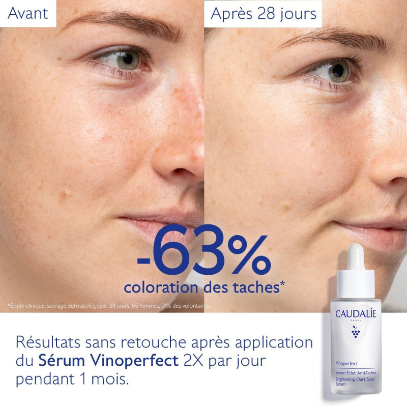 Caudalie Vinoperfect Coffret Sérum Eclat Anti-Taches + Vinosun Protect SPF50+ OFFERT Caudalie Vinoperfect Coffret Sérum Eclat Anti-Taches + Vinosun Protect SPF50+ OFFERT
