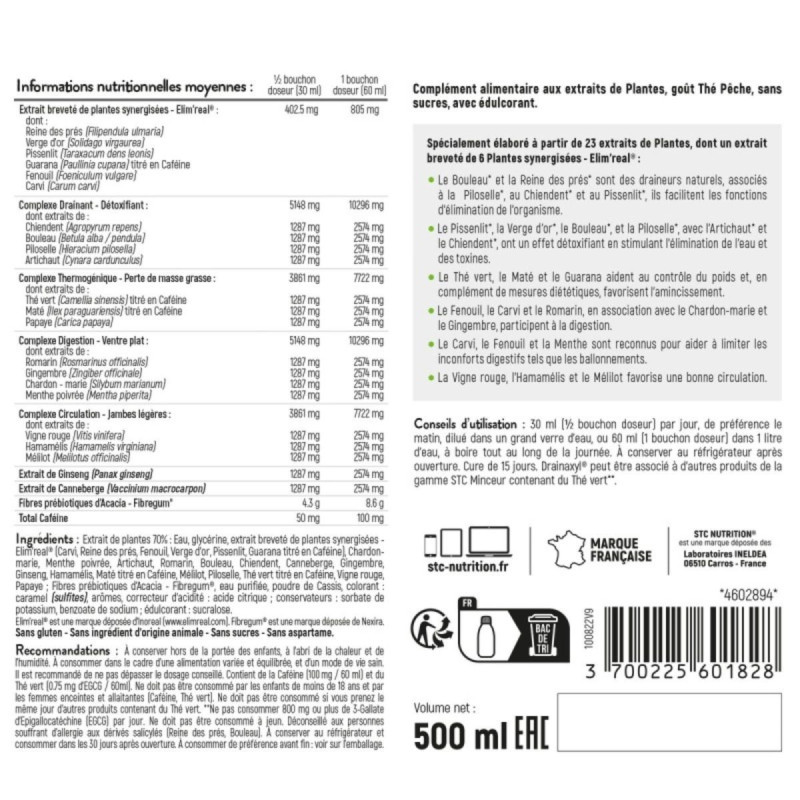 STC Nutrition Minceur Drainaxyl 500 STC Nutrition Minceur Drainaxyl 500
