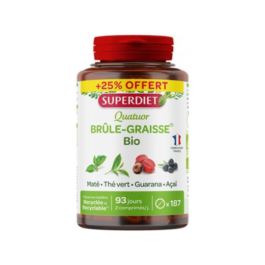 SuperDiet Quatuor Brûle Graisse Comprimés
