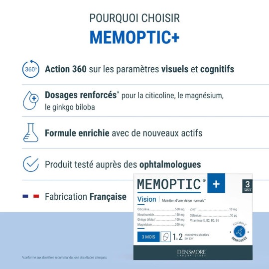 Densmore Memoptic+ Vision Fonctions Intellectuelles Densmore Memoptic+ Vision Fonctions Intellectuelles