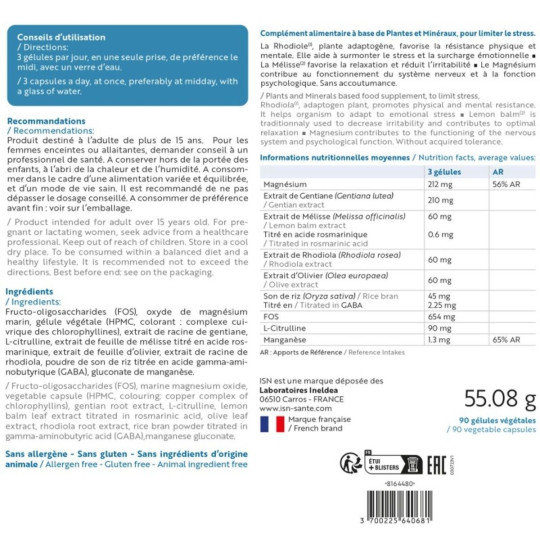 ISN Zenaxyl Détente & Sérénité