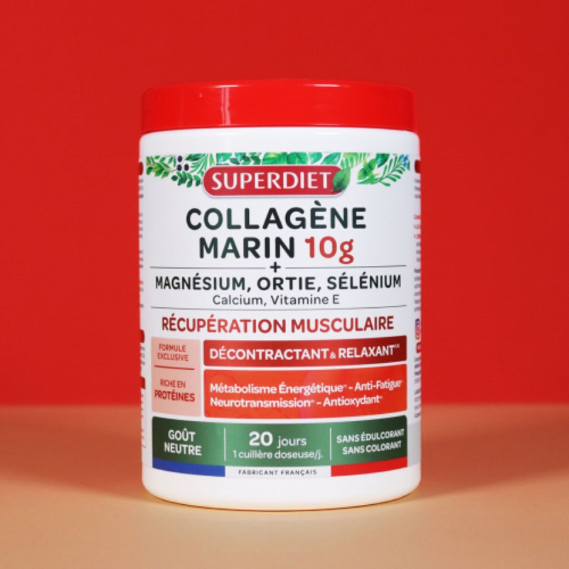 Superdiet Collagène Marin 10g Récupération Musculaire Superdiet Collagène Marin 10g Récupération Musculaire