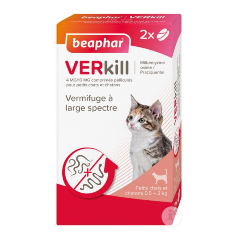 Beaphar Verkill Chat Vermifuge à Large Spectre Beaphar Verkill Chat Vermifuge à Large Spectre