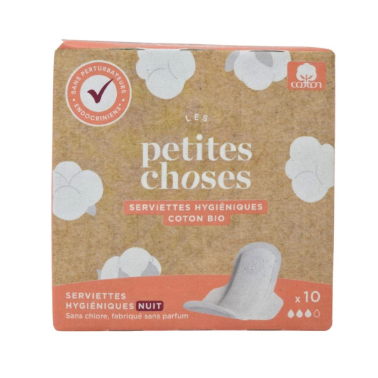 Les Petites Choses Serviettes Hygiéniques Nuit Coton Bio Les Petites Choses Serviettes Hygiéniques Nuit Coton Bio