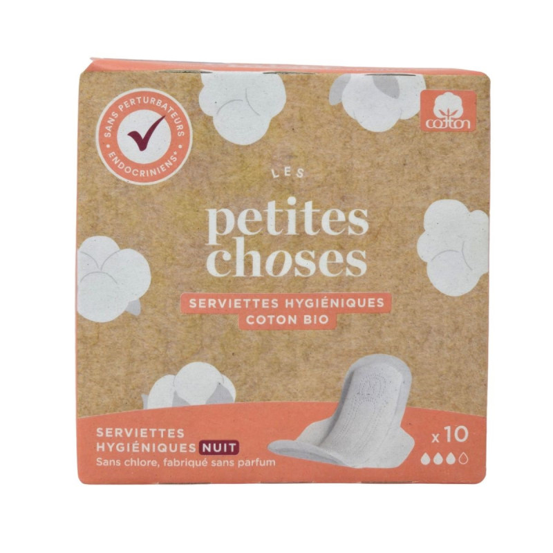 Les Petites Choses Serviettes Hygiéniques Nuit Coton Bio Les Petites Choses Serviettes Hygiéniques Nuit Coton Bio