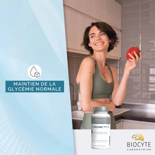 Biocyte Chrome 200µg Glycémie Normale Biocyte Chrome 200µg Glycémie Normale