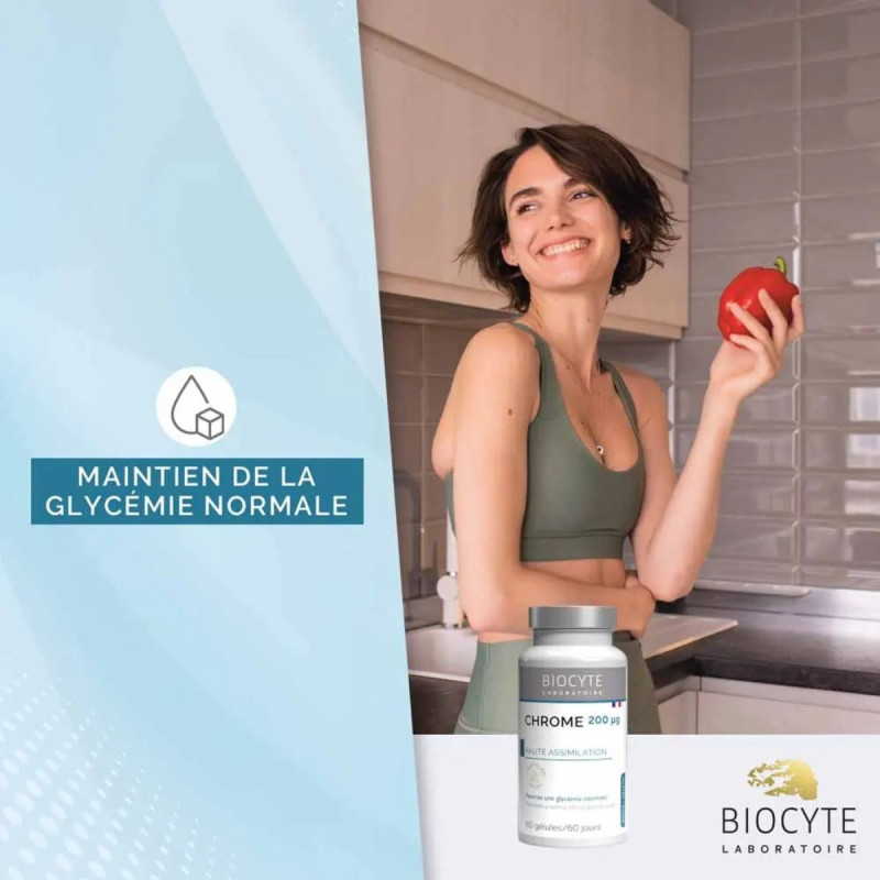 Biocyte Chrome 200µg Glycémie Normale Biocyte Chrome 200µg Glycémie Normale